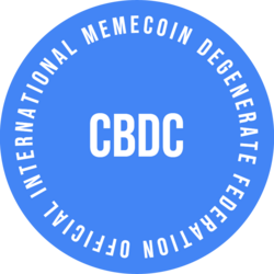 Logo Central Bank Digital Currency Memecoin